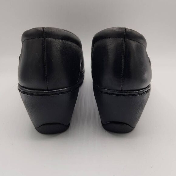 Nurse Mates Bryar Slip Resistant Clogs, Black, Women's 9.5 Nursing Pillowtop - Picture 4 of 9